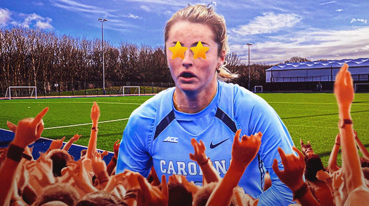 University of North Carolina women’s field hockey coach Erin Matson with stars in her eyes
