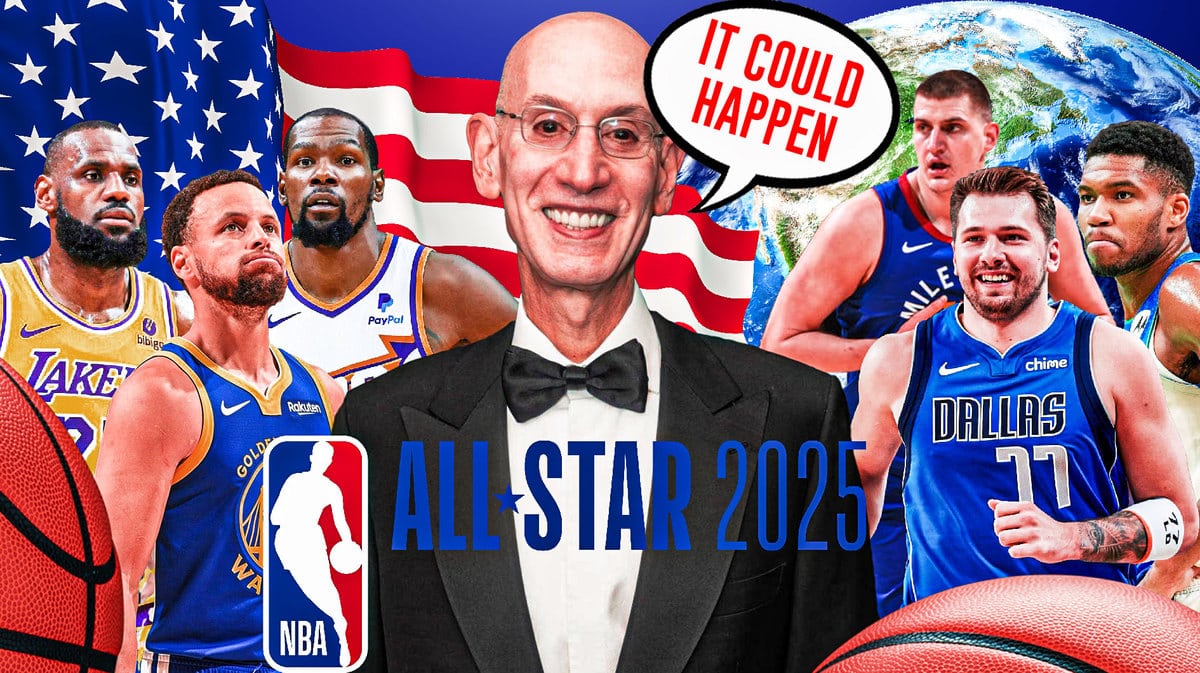 NBA commissioner Adam Silver saying "it could happen" with Team USA and Team World