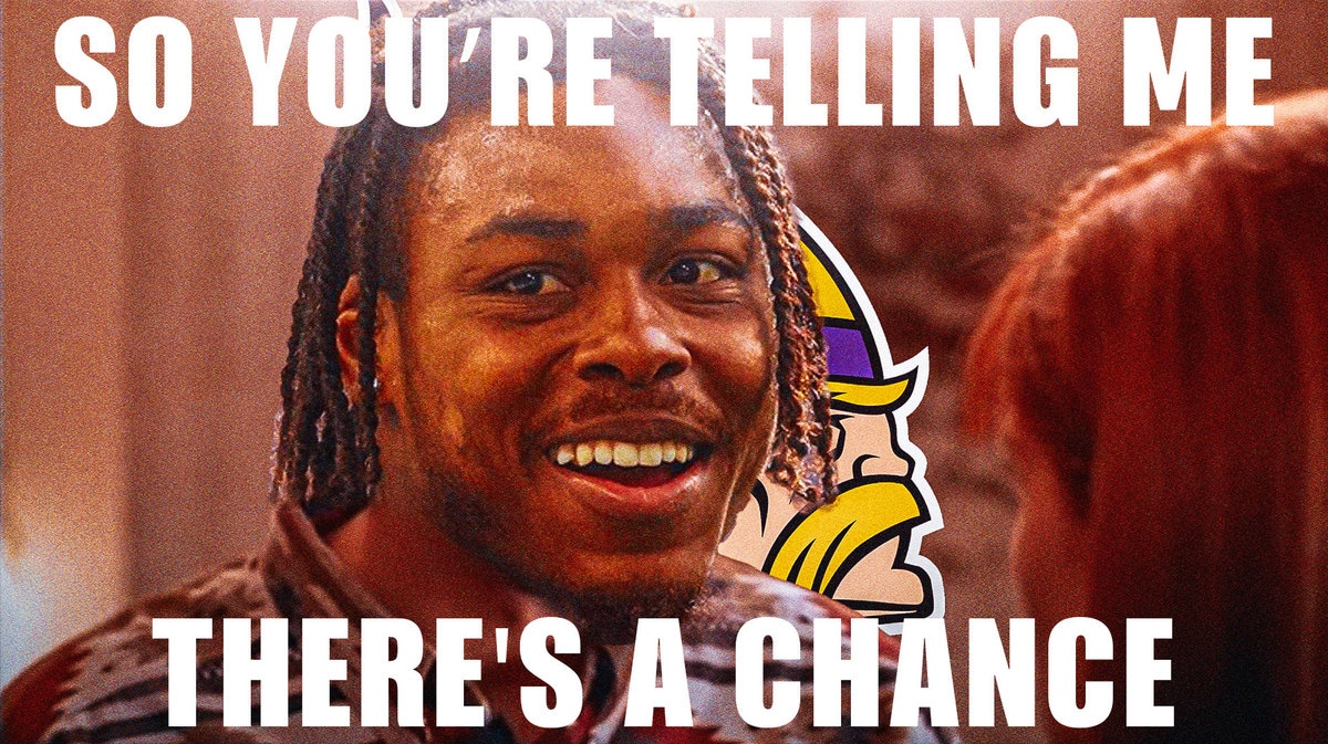 Vikings WR Justin Jefferson as Jim Carry in Dumb and Dumber