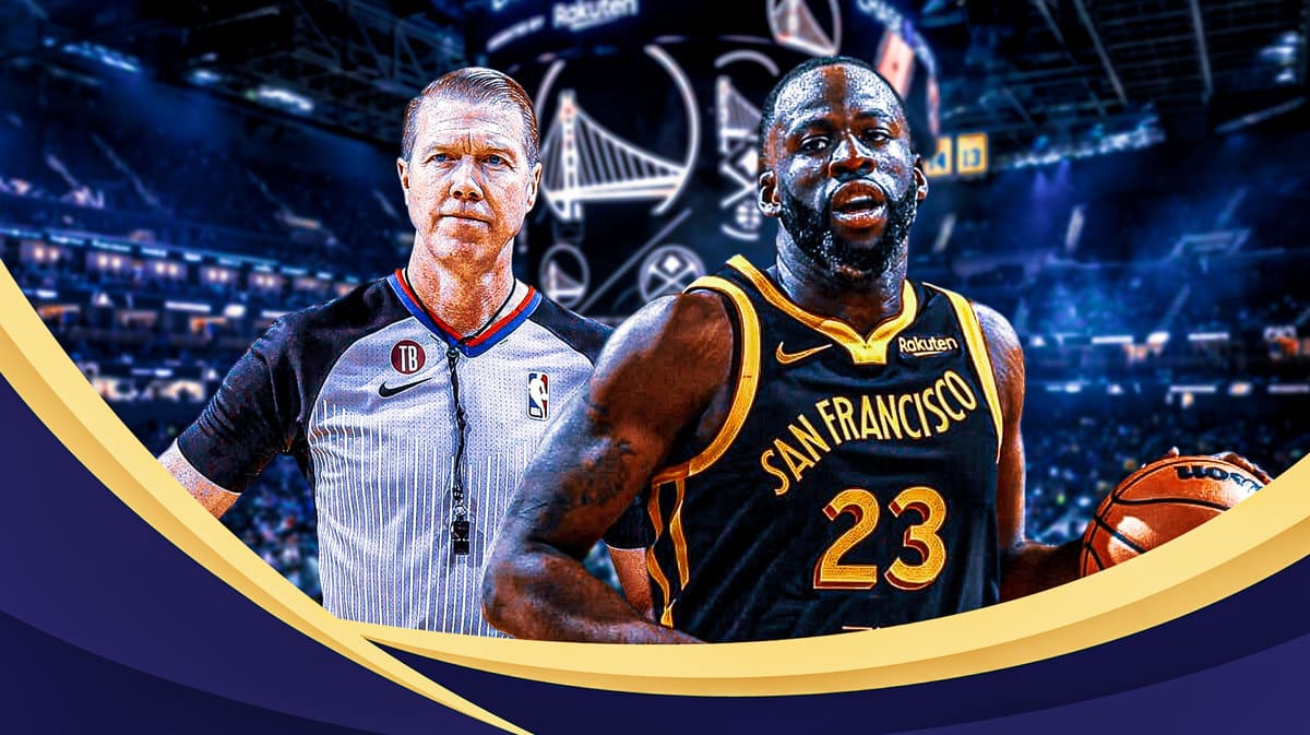 Draymond Green and an official