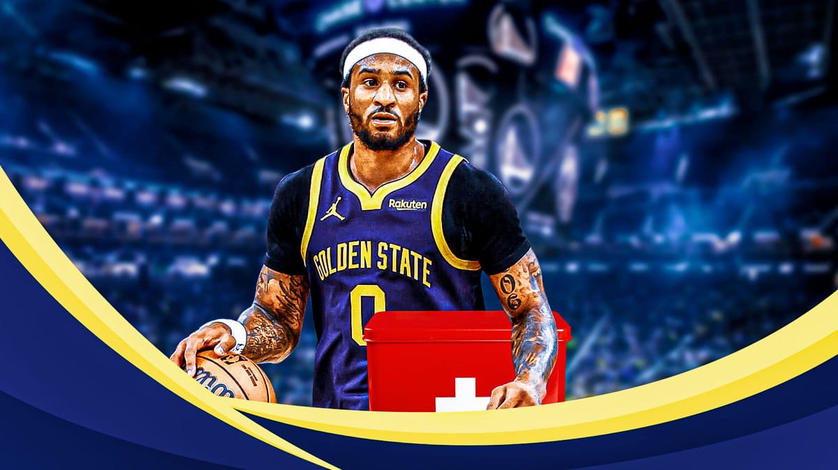 Warriors' Gary Payton II with a first-aid kit