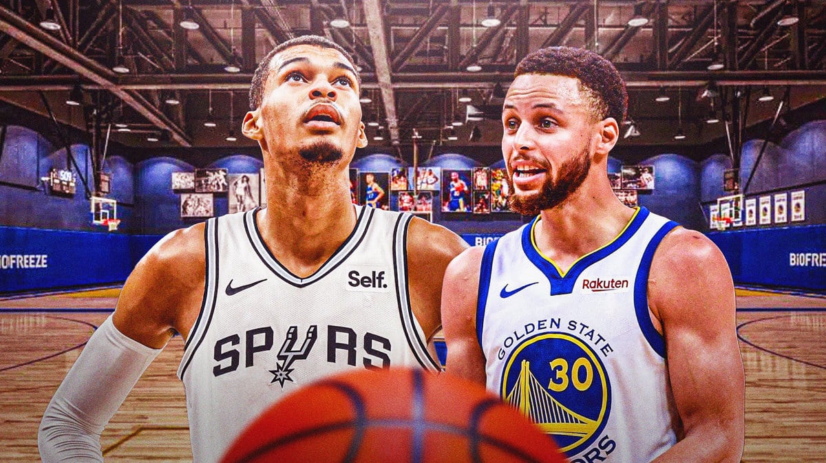 Warriors' Stephen Curry, Spurs' Victor Wembanyama