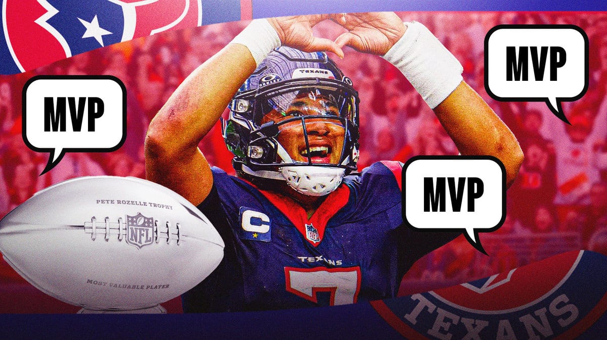 CJ Stroud for the Texans with people chanting he's the NFL MVP