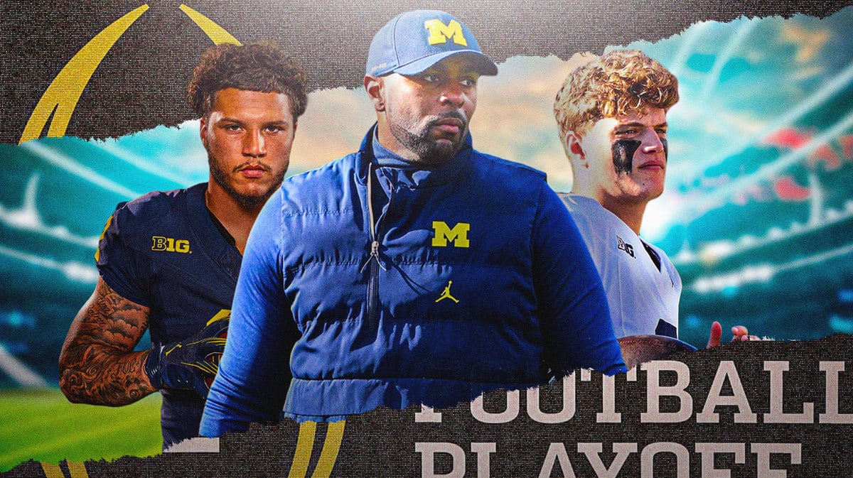 Sherrone Moore, Blake Corum, JJ McCarthy for Michigan footall, College Football Playoff rankings