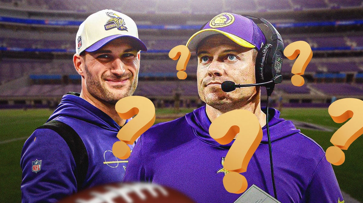 Vikings QB Kirk Cousins and head coach Kevin O'Connell