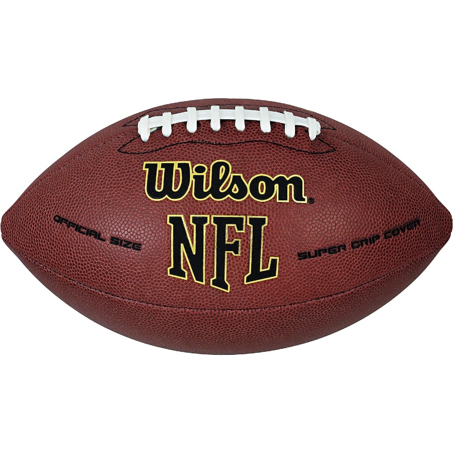 Wilson NFL Super Grip Composite Football on a white background.