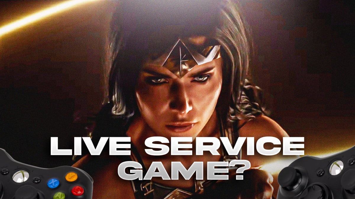 Wonder Woman game with the caption 'Live Service Game?'