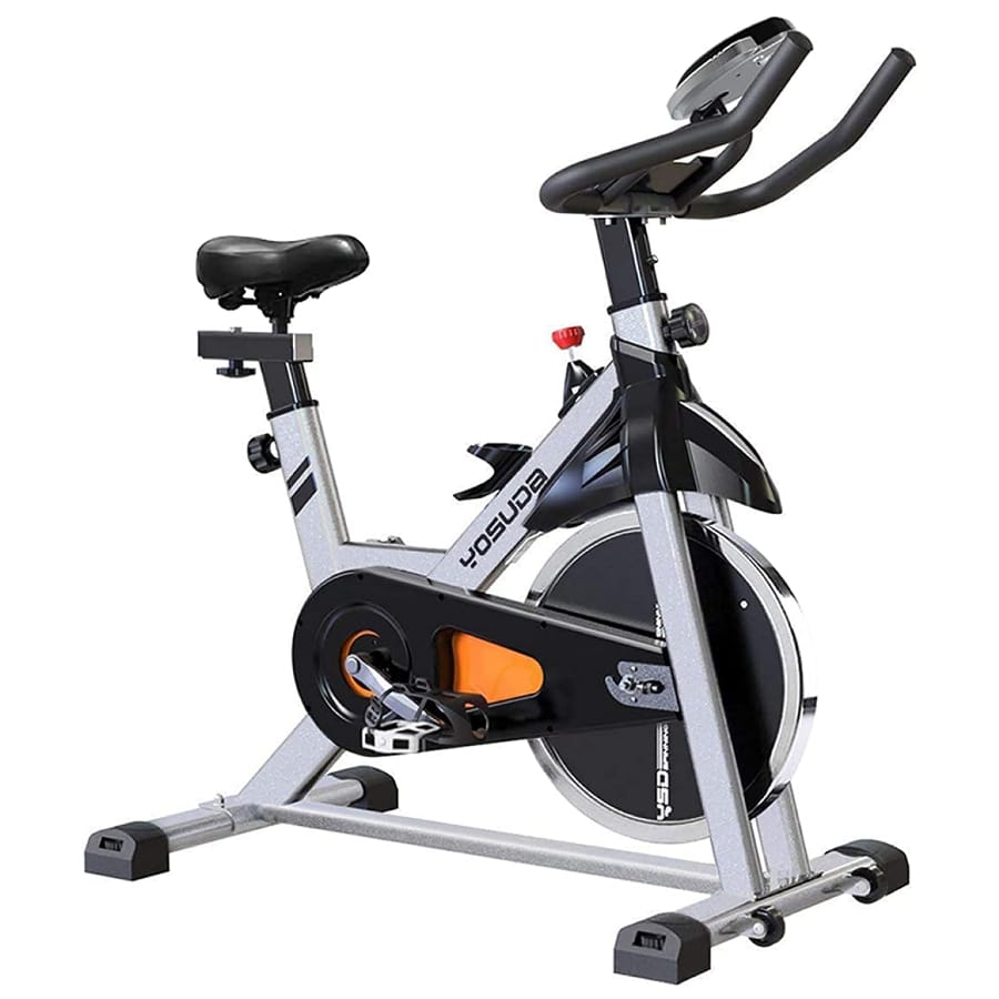 YOSUDA Indoor Magnetic Cycling Bike on a white background.