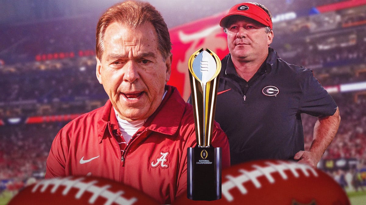 Alabama coach Nick Saban and Georgia coach Kirby Smart both have their eyes on the College Football Playoff