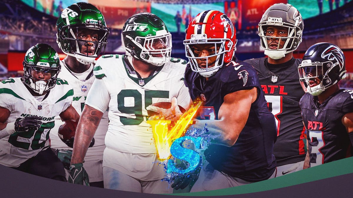 Atlanta Falcons Kyle Pitts, Jessie Bates, and Bijan Robinson VS. New York Jets Quinnen Williams, Breece Hall, and Sauce Gardner