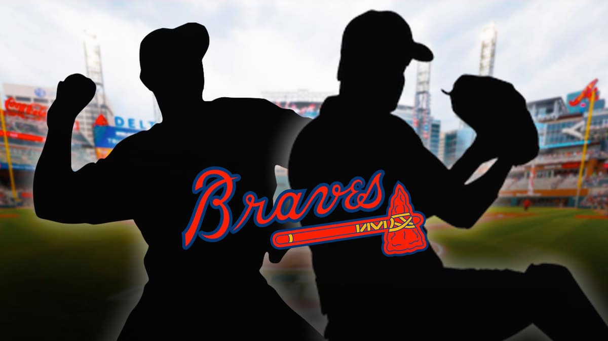 Atlanta Braves logo with mystery players