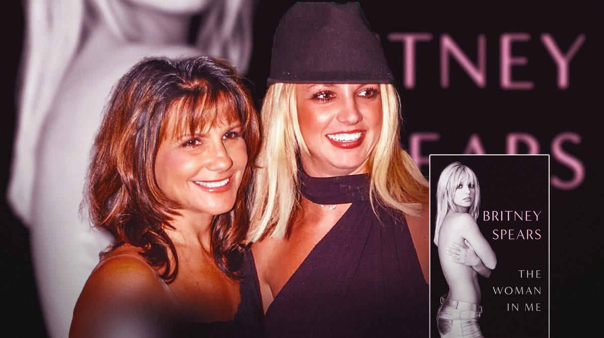 Britney Spears and Lynne Spears with Britney’s memoir