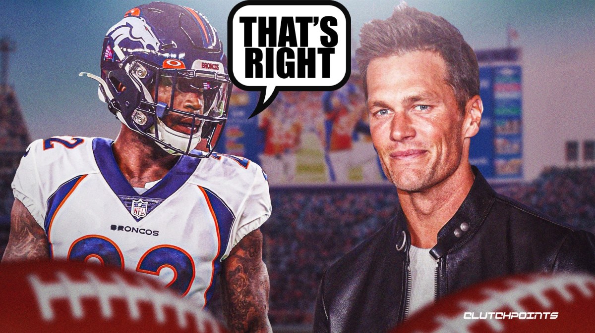 Tom Brady, Kareem Jackson saying "that's right"
