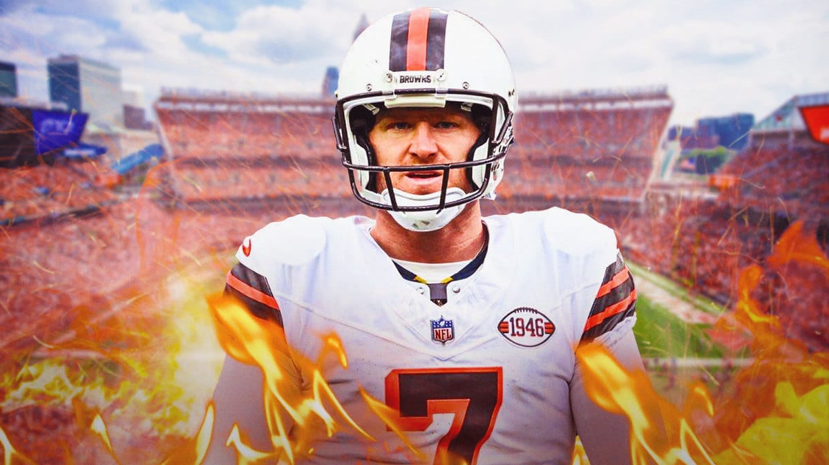 Dustin Hopkins with flames
