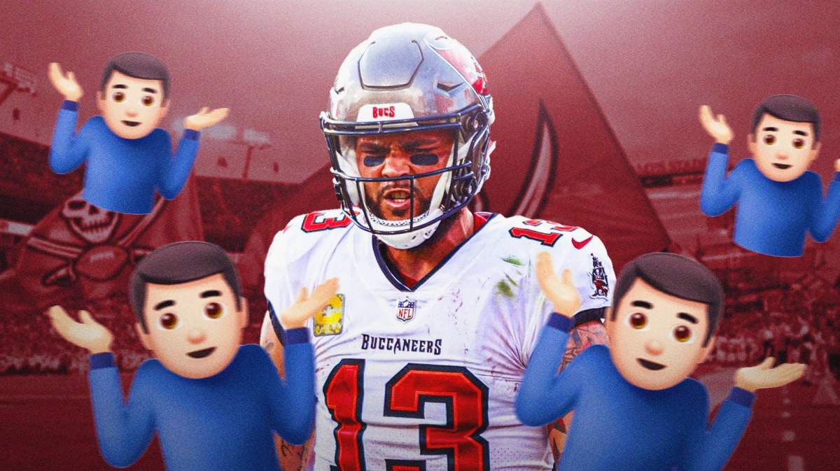 Mike Evans with shrug emoji
