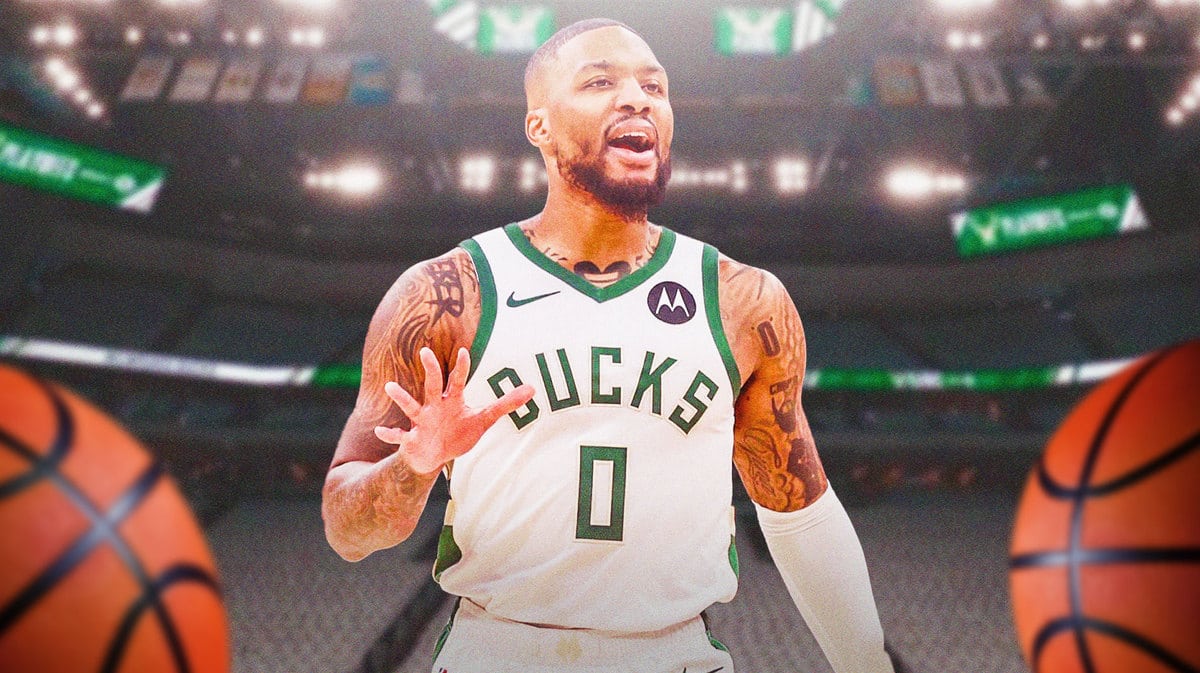 A Picture of Damian Lillard smiling after a win would be great. Thanks!