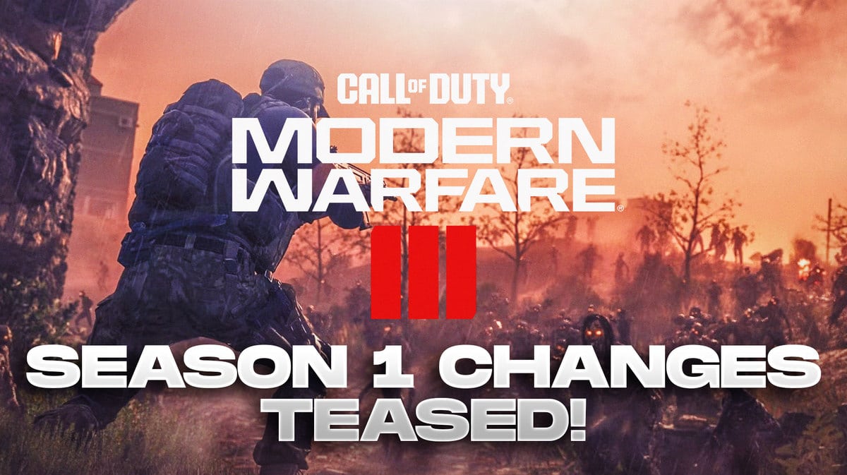 Call of Duty: Modern Warfare 3 Zombies with the caption 'Season 1 Changes Teased!'