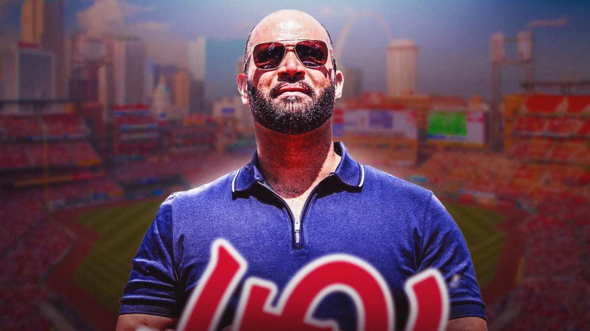 Albert Pujols in sunglasses.