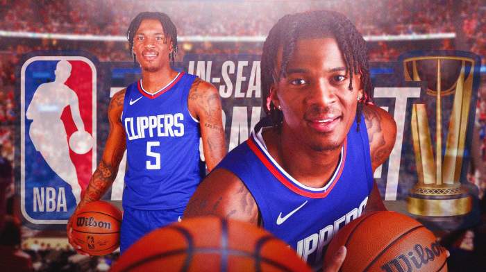 Bones Hyland displays confusion on the NBA In-Season Tournament as James Harden and the Clippers seek a strong competition showing against the Mavs.
