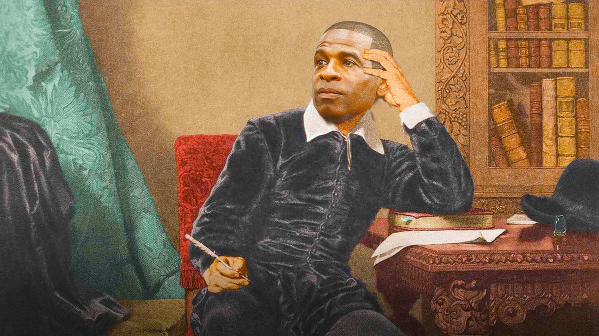 Deion Sanders of Colorado football as Shakespeare