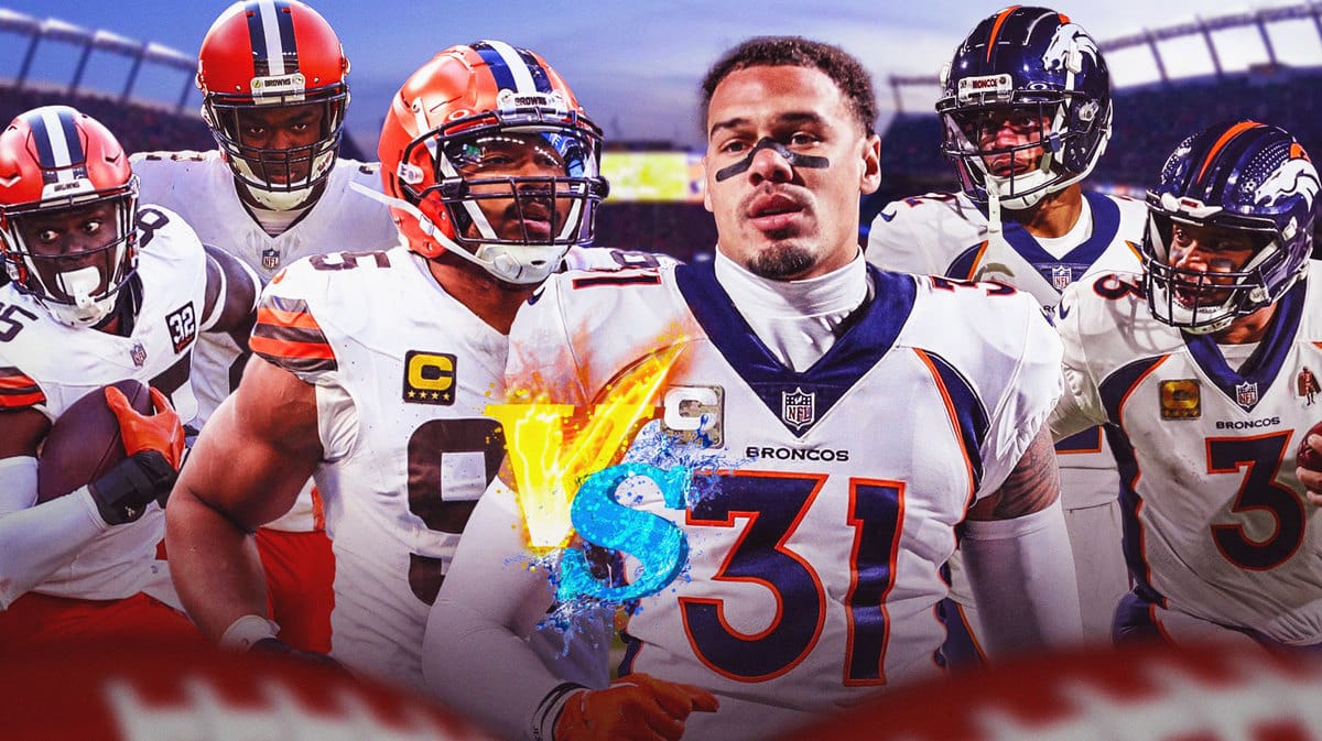 Cleveland Browns Amari Cooper, David Njoku, and Myles Garrett VS. Denver Broncos Pat Surtain II, Russell Wilson, and Justin Simmons