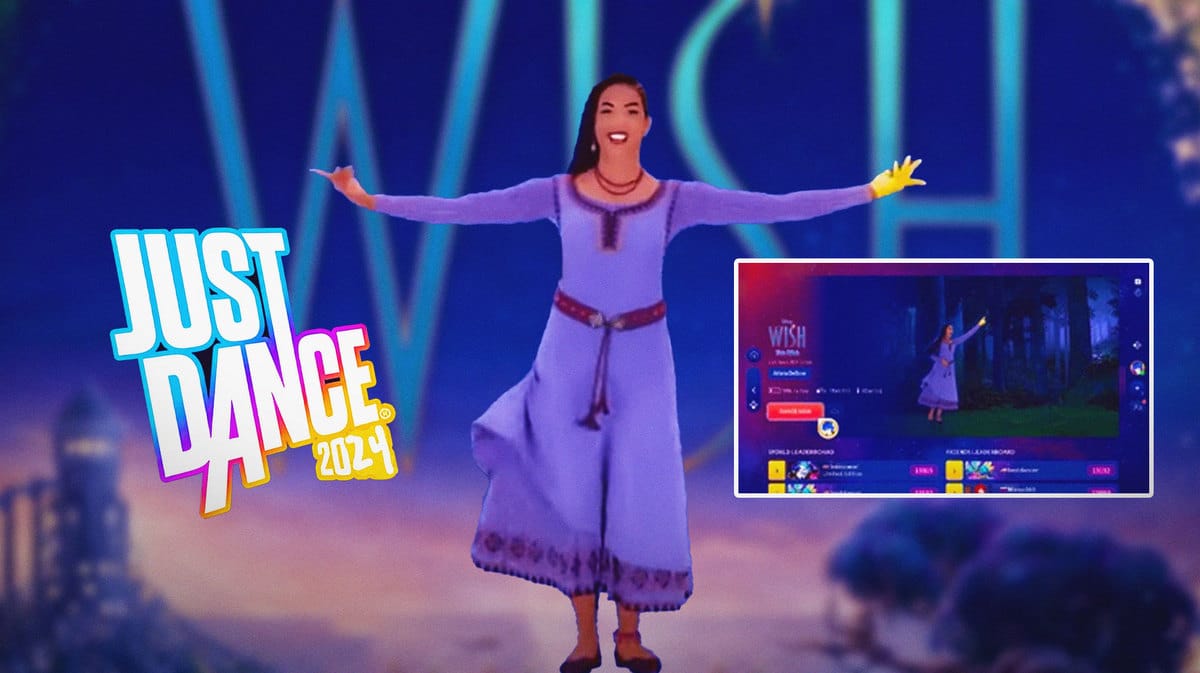 Just Dance 2024 dancing The Wish for Disney's Wish