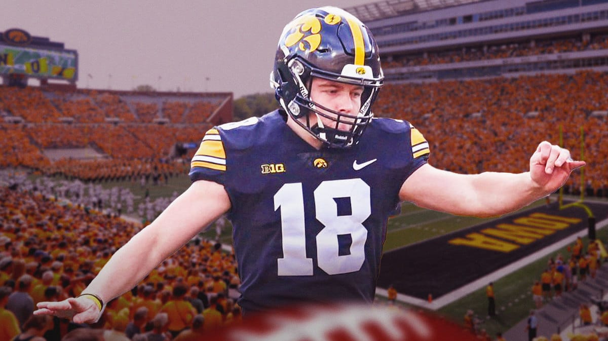 Drew Stevens hit the game-winning field goal for the Hawkeyes