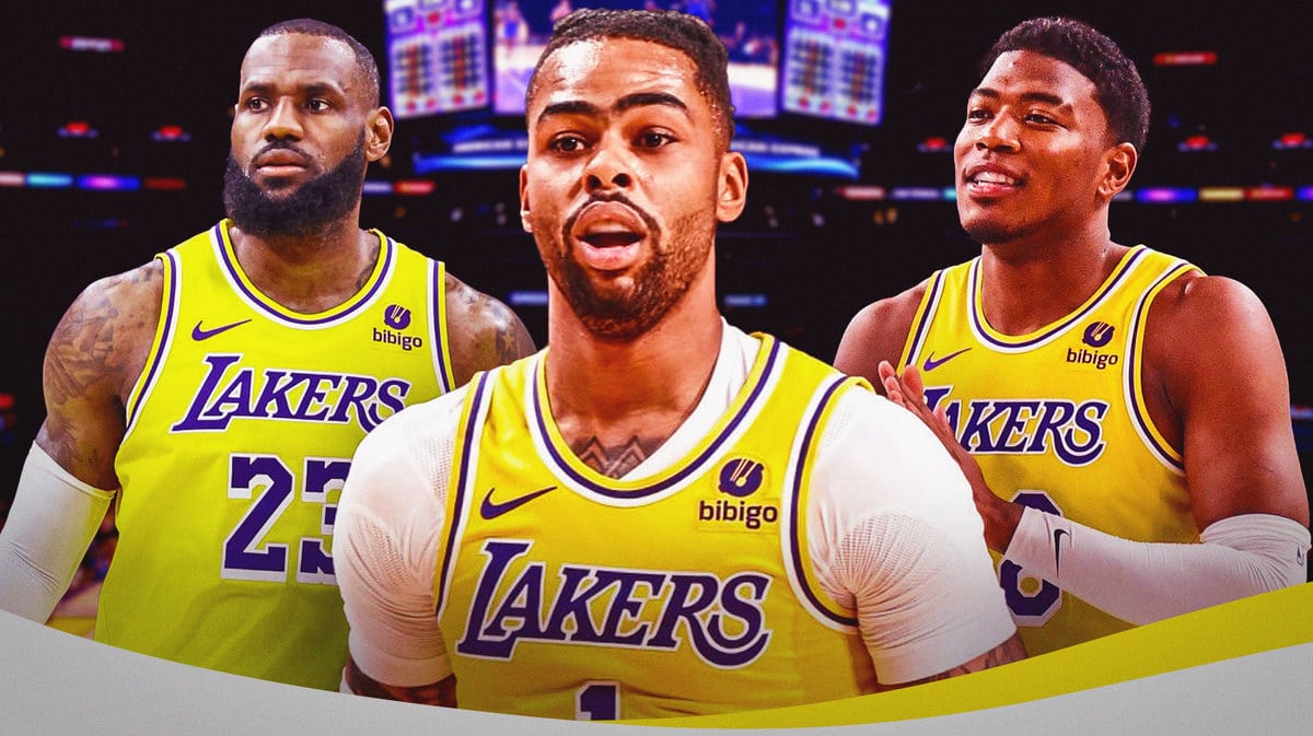 D'Angelo Russell Rui Hachimura LeBron James