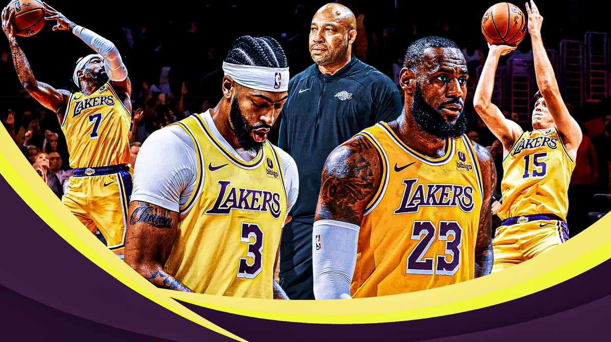 lakers darvin ham lebron james anthony davis gabe vincent austin reaves