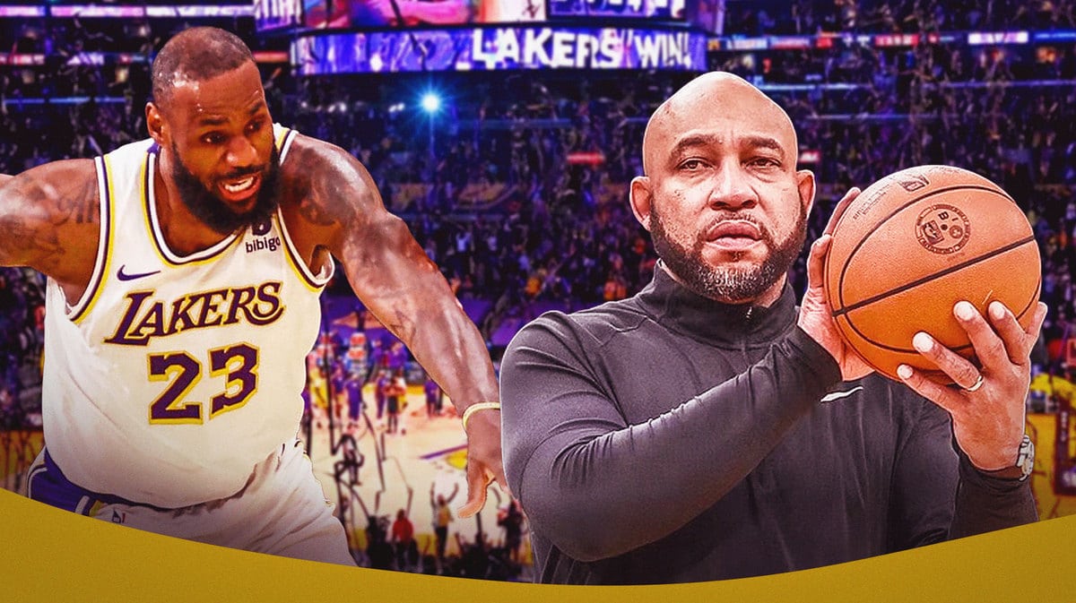 Lakers star LeBron James and coach Darvin Ham