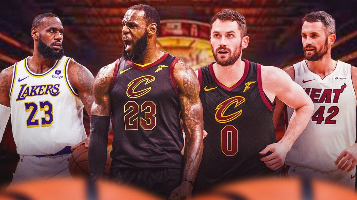 LeBron James and Kevin Love