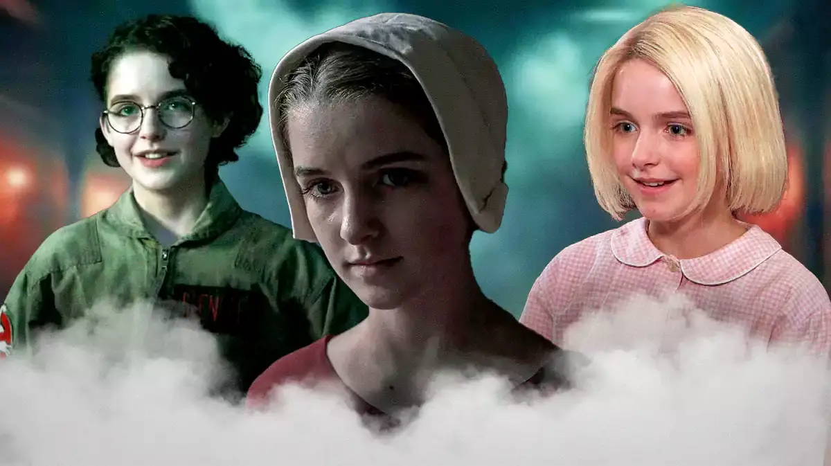 Mckenna Grace acting in The Handmaid’s Tale, Ghostbusters: Afterlife, and Young Sheldon.