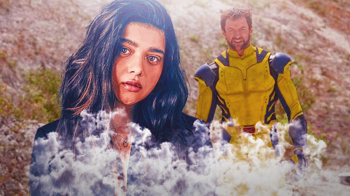 Ms. Marvel star Iman Vellani and Hugh Jackman as Wolverine in MCU Deadpool 3.