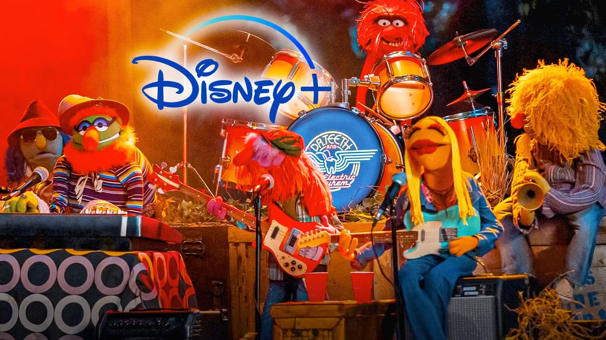Scene from Disney+'s Muppets Mayhem.