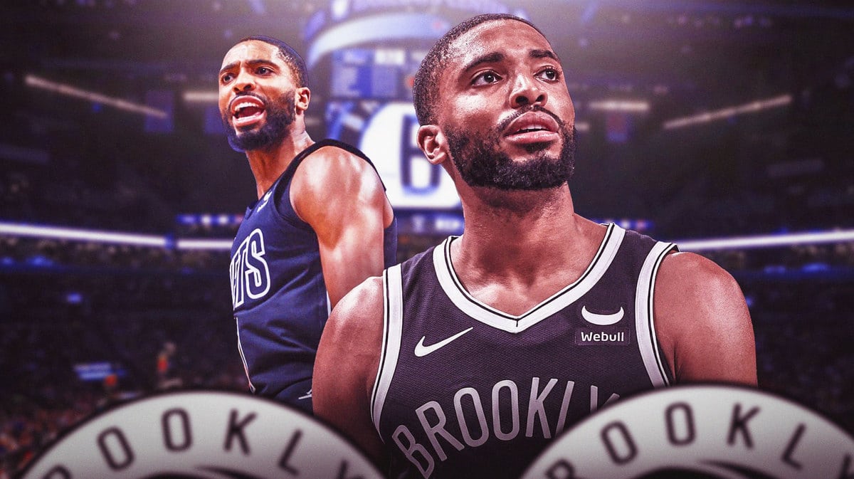 Mikal Bridges in Nets and Villanova uniforms