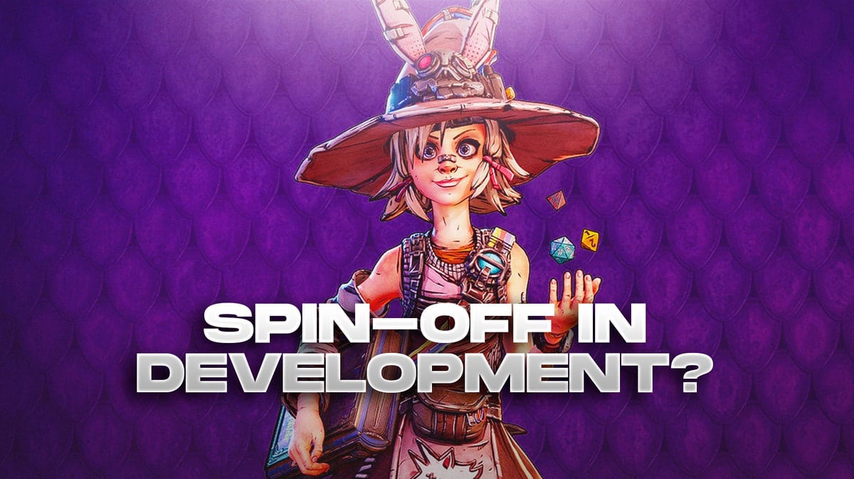 Tiny Tina Wonderlands with the caption, 'Spin-Off In Development?'