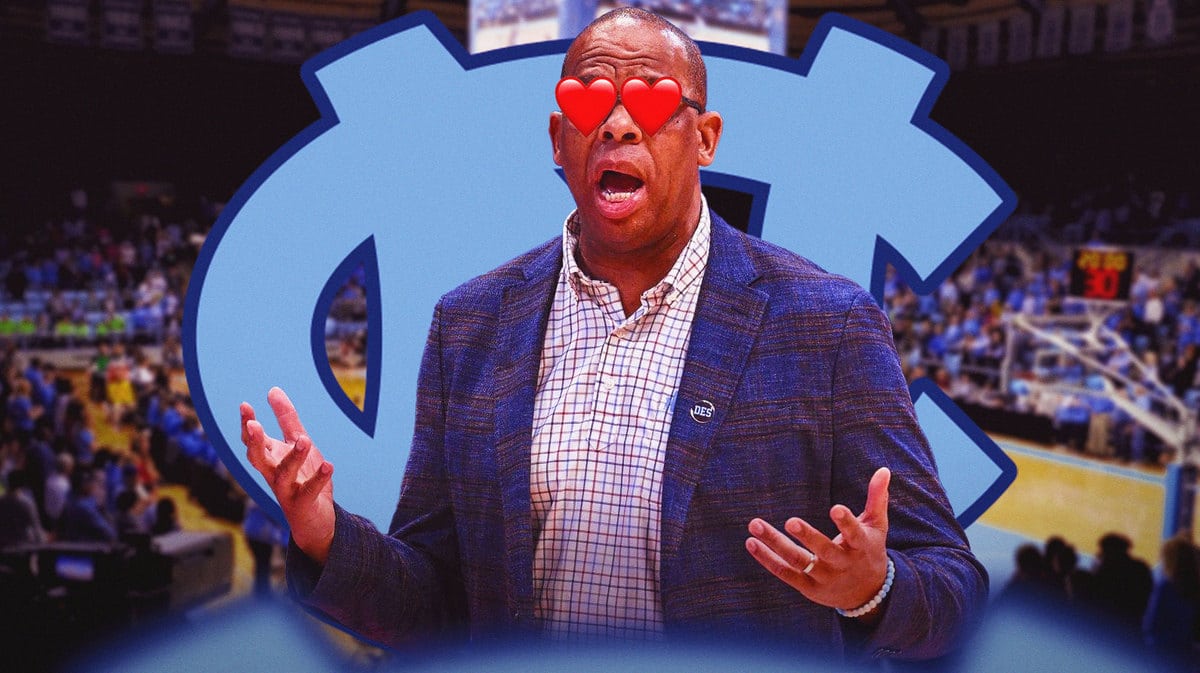 North Carolina basketball head coach Hubert Davis