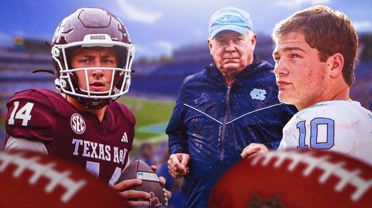 North Carolina football lands Texas A&M QB Max Johnson in the portal.