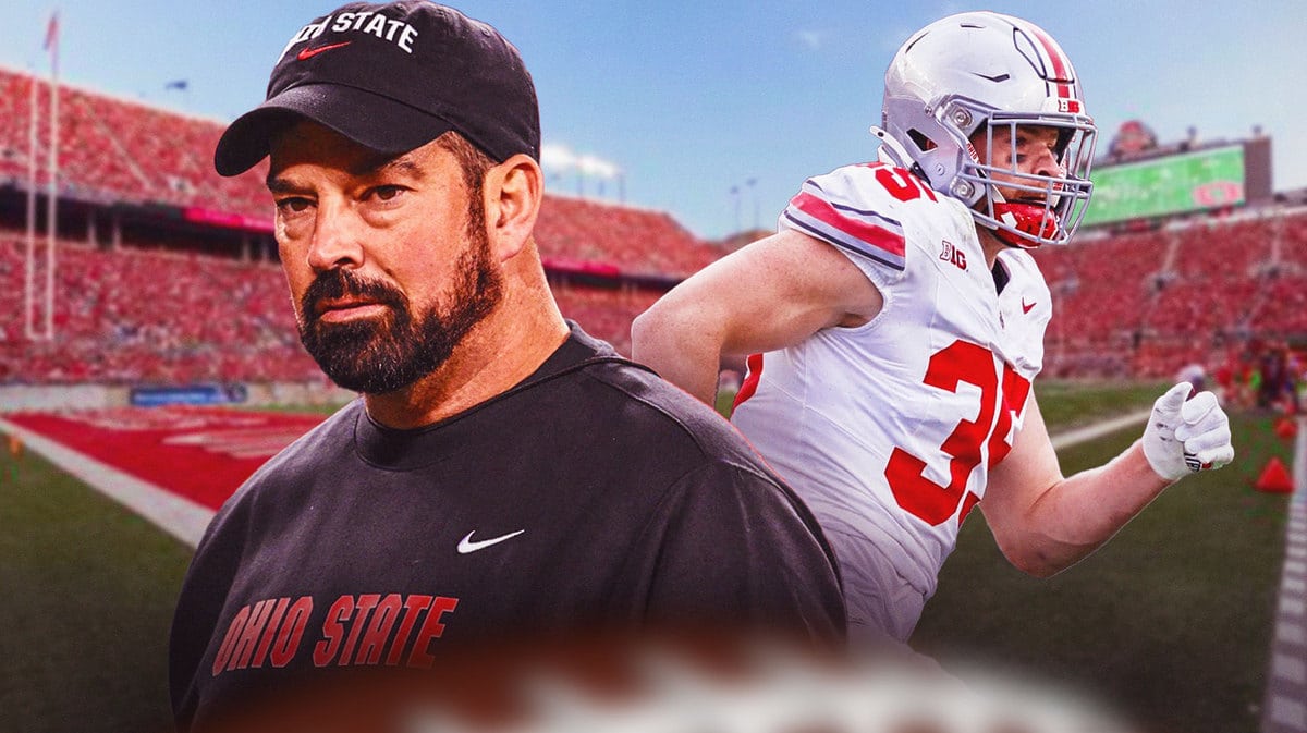 Ohio State football Ryan Day and Tommy Eichenberg.