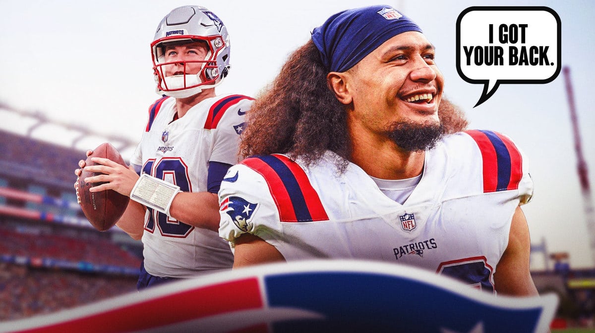 Patriots quarterback Mac Jones and linebacker Jahani Tavai