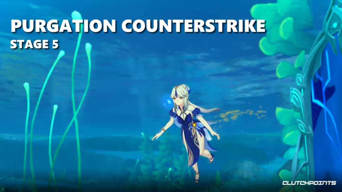 purgation counterstrike stage 5, purgation counterstrike guide, purgation counterstrike, genshin impact event, genshin impact an ingame screenshot with the character Ningguang with the words Purgation Counterstrike Stage 5