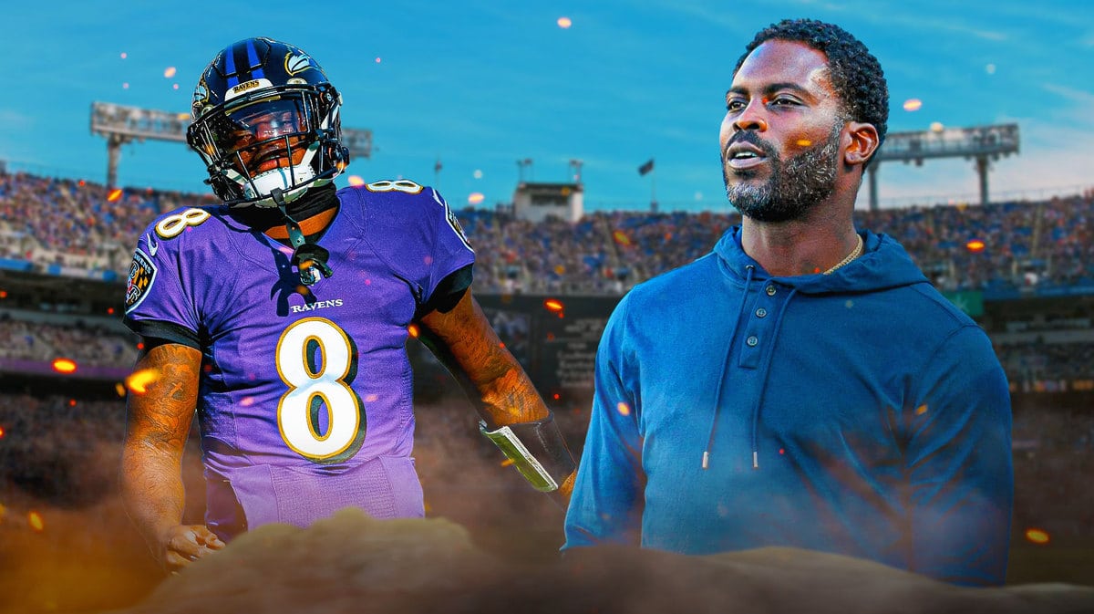 Ravens QB Lamar Jackson and Michael Vick