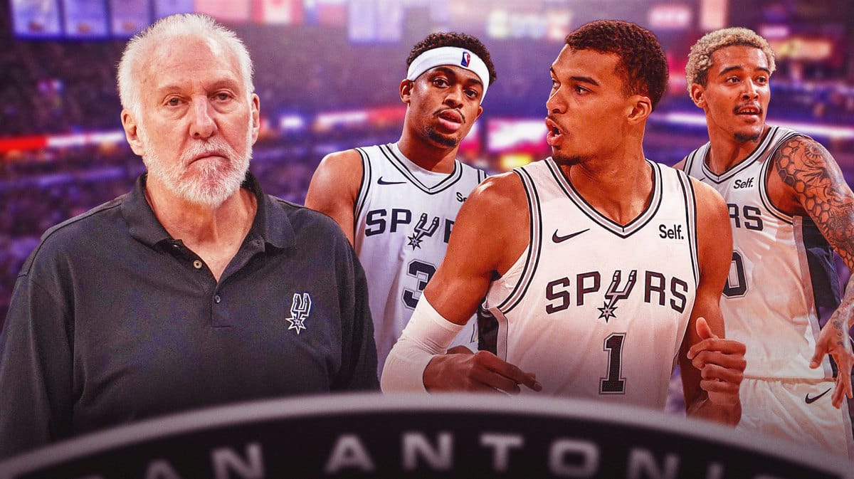 Spurs Gregg Popovich, Victor Wembanyama, Keldon Johnson, Jeremy Sochan ahead fo the group stage of the NBA In-Season Tournament