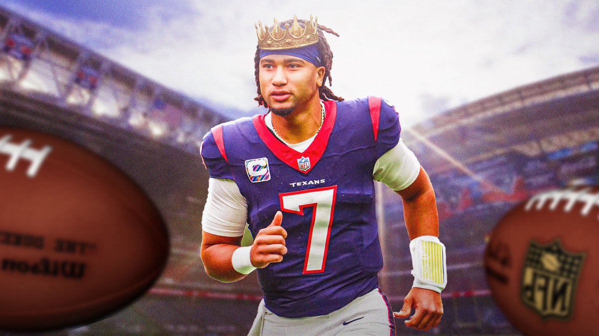 CJ Stroud Texans with crown
