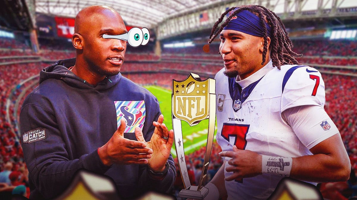 Houston Texans head coach DeMeco Ryans and CJ Stroud