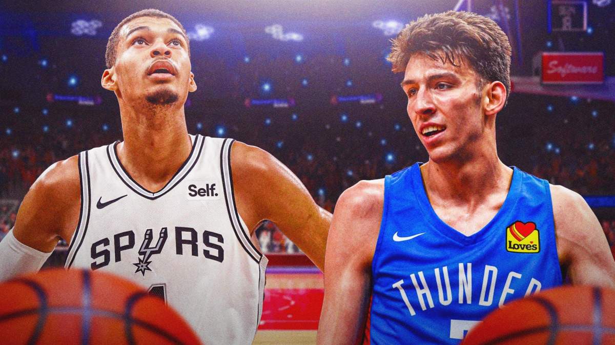 Victor Wembanyama and Chet Holmgren face off in the Spurs and Thunder clash on Tuesday.