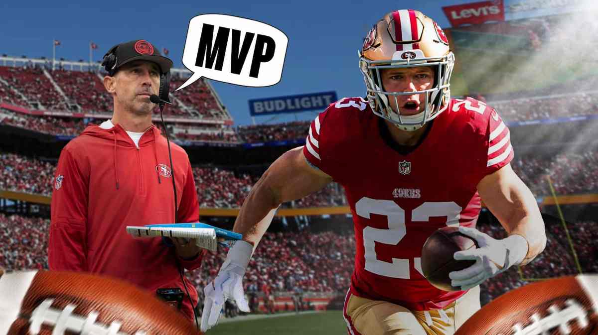 49ers running back, Christian McCaffrey, NFL MVP, Kyle Shanahan