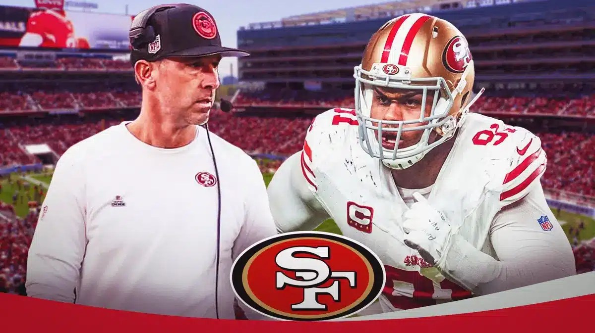 49ers' Kyle Shanahan and Arik Armstead