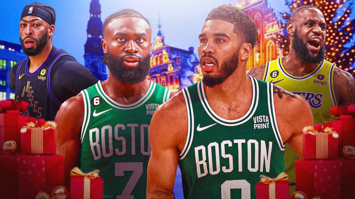 Celtics' Jayson Tatum and Jaylen Brown vs. Lakers' LeBron James and Anthony Davis on Christmas