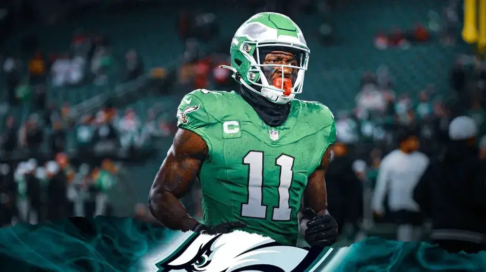 Eagles WR AJ Brown got heated with a Seahawks staff member during the early stages of of Philly's Monday Night Football game.